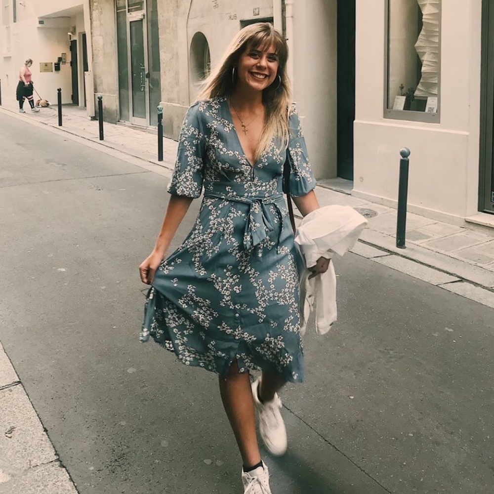 LAST ONE Faithfull the Brand Chloe Midi Dress NWT - Picture 14 of 16